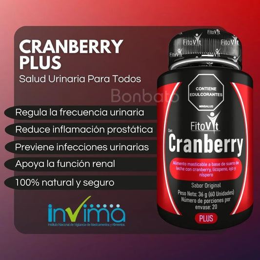 CRANBERRY PLUS: Salud Urinaria Para Todos