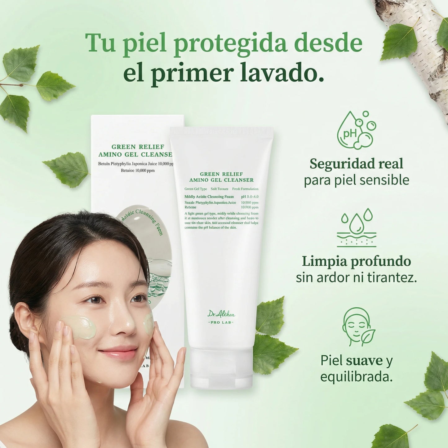 Dr. Althea Green Relief - Amino Gel Limpiador