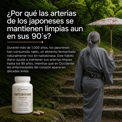 Nattokinase - Fórmula avanzada de Nattokinase para la salud de tu circulación y de tu corazón